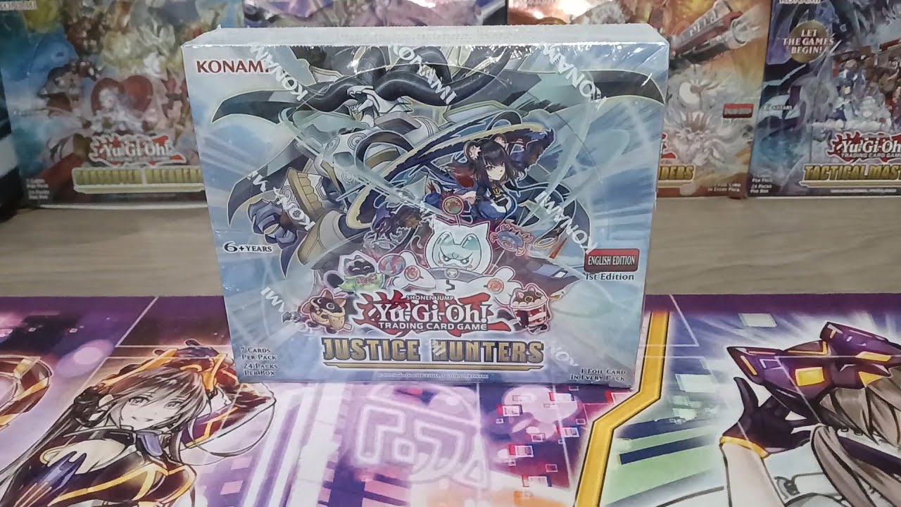 Yugioh Unboxing de caja de justice hunters 