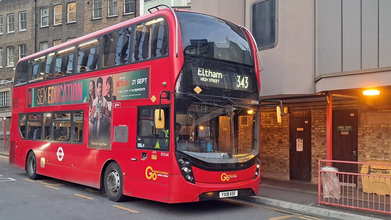 FRV: Route 343 | New Cross Gate - Aldgate Station | EH244 (YX18 KSF)