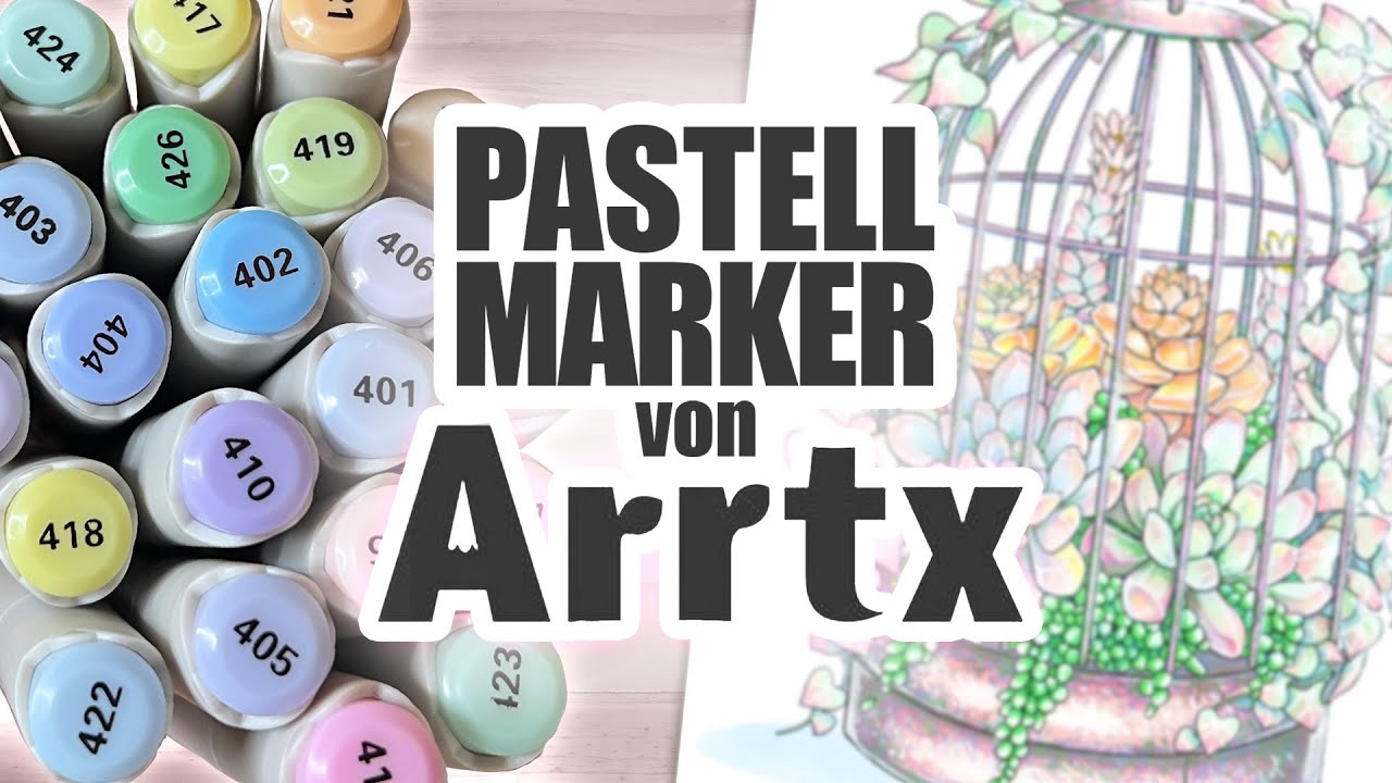 ENDLICH GANZ HELLE FARBEN?! | Günstige Alkoholmarker im Test | Neues 24er Pastellset von Arrtx