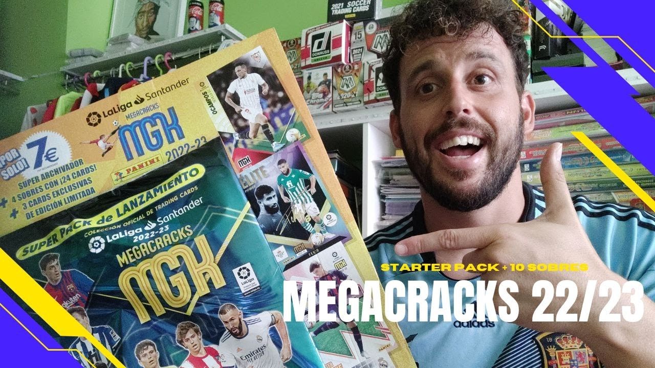 NOVEDAD BESTIAL! - MEGACRACKS 2022-23 - Starter Pack + 10 sobres -  La Liga