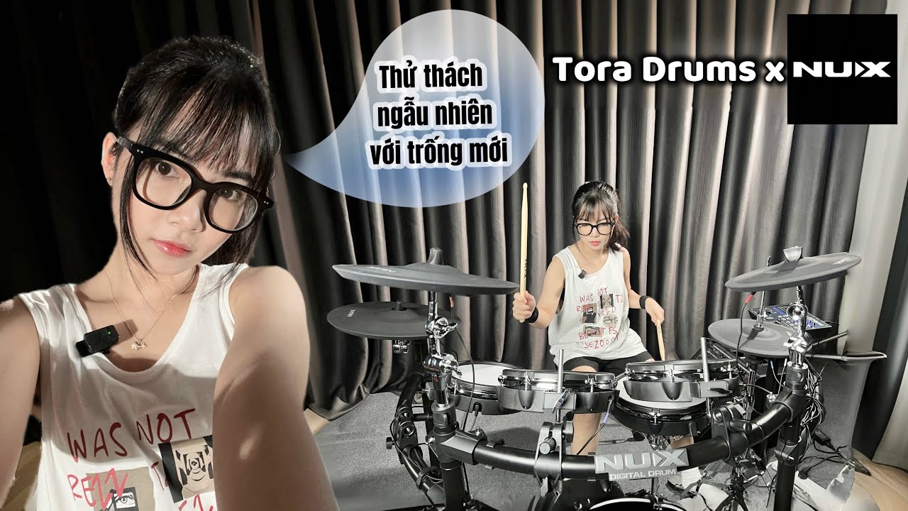 NUX DM-8 Digital Drum Kit | unbox và review, chơi trống bởi Tora Drums