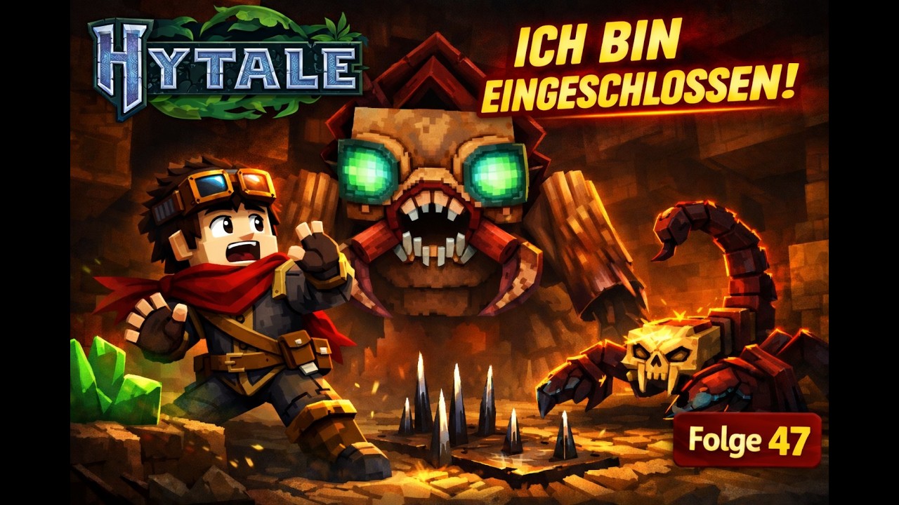 Der Scarak überrascht mich im Dunkeln! 😳 | Hytale #47