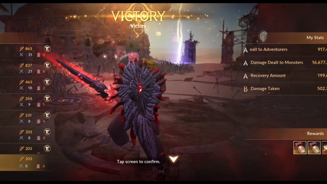 Black Desert Mobile Gladiator first Battlefield of the Sun 🤙