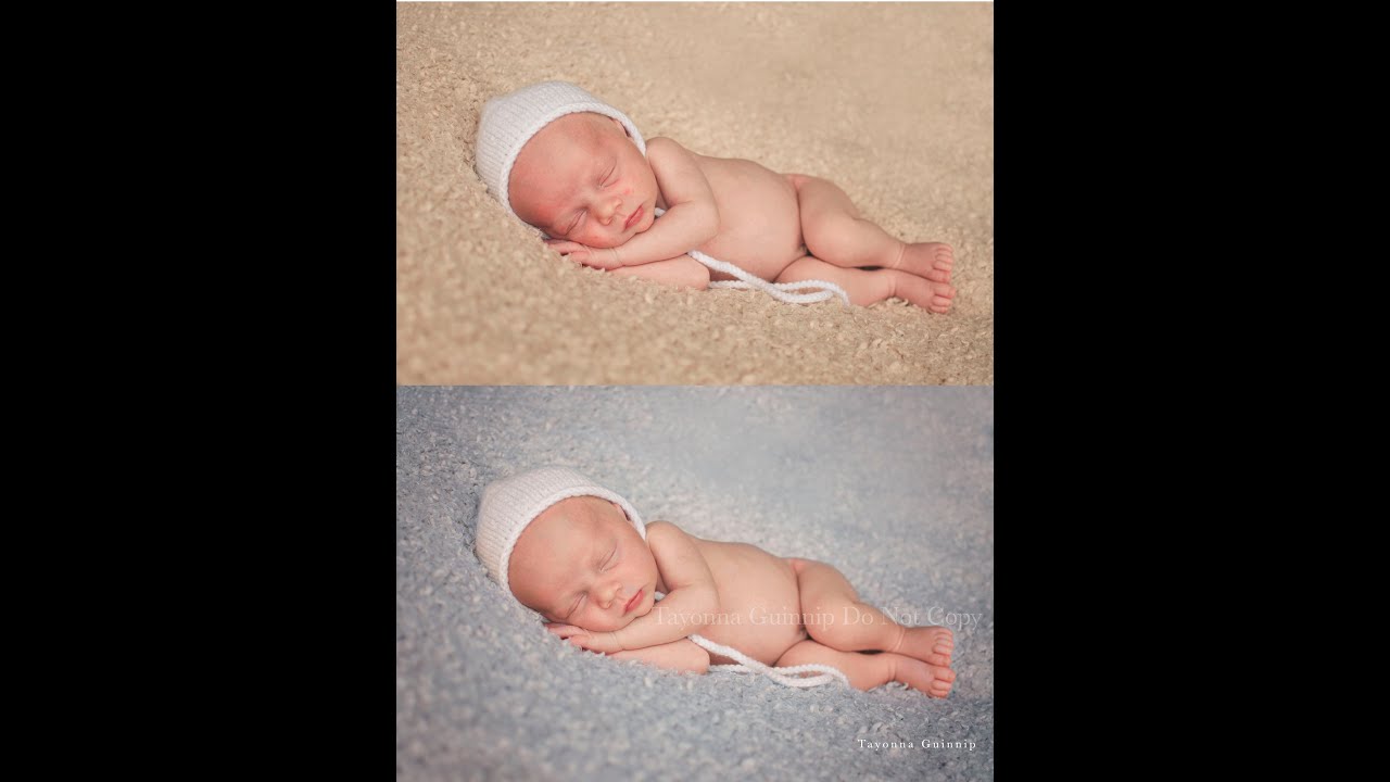 Changing the Blanket Color  Photoshop Tutorial- Newborn Photography