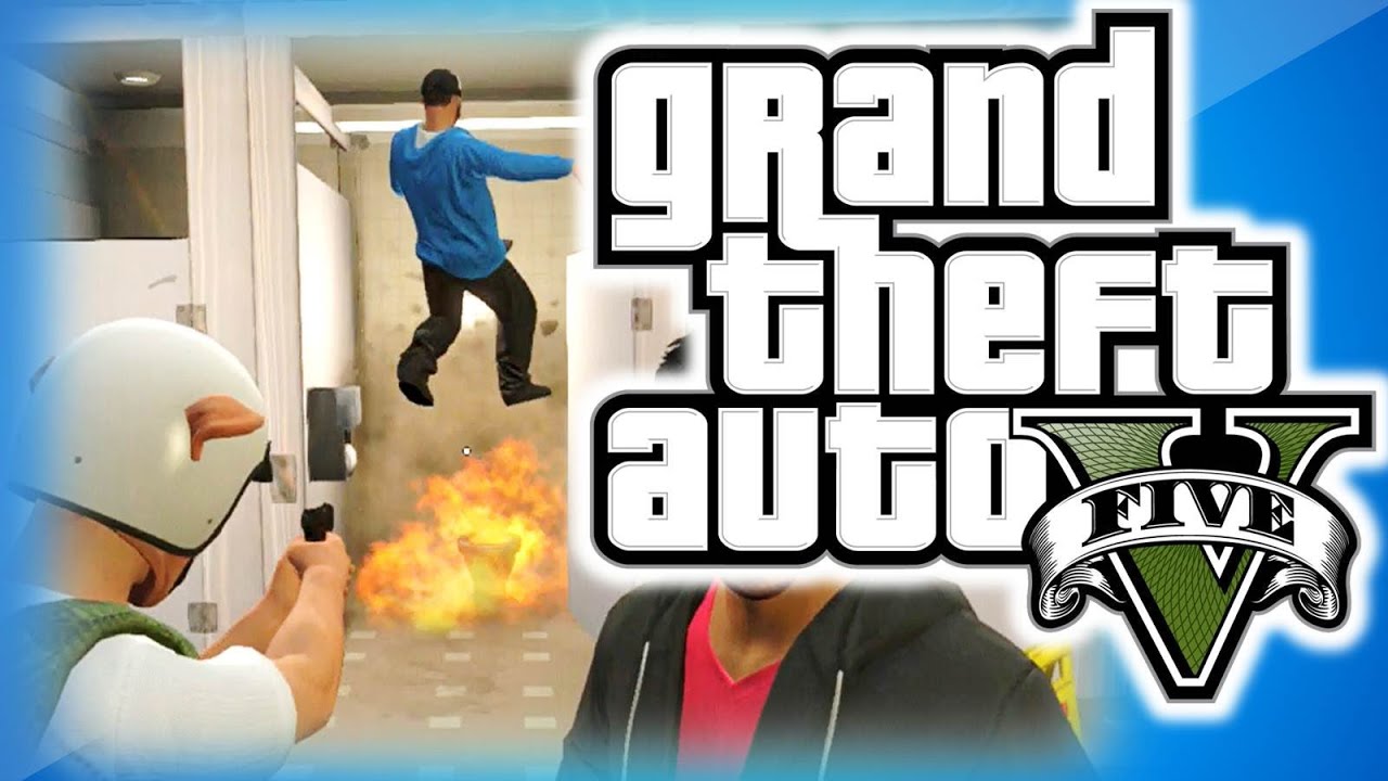 Забавные моды GTA 5 Online 3 — Моды FIB Building: перестрелка, какашки и обезьянья охрана! «Модиф...