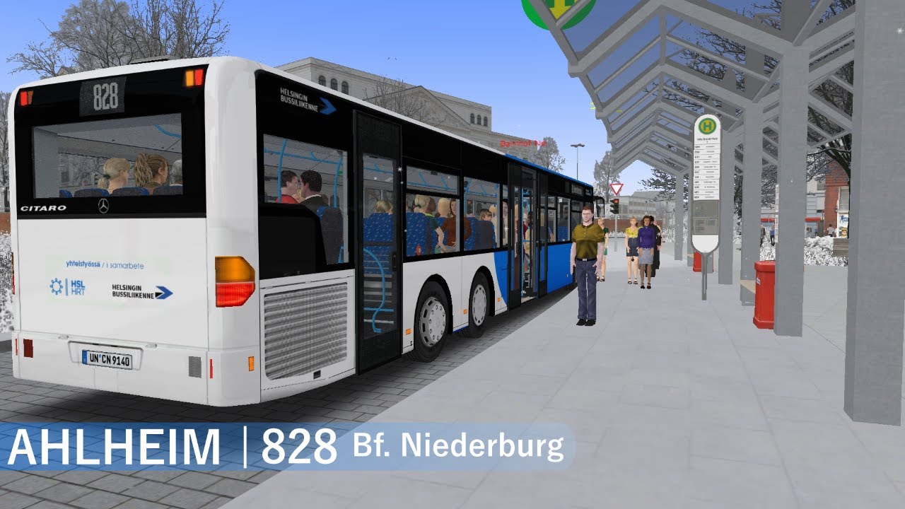 OMSI 2 | Ahlheim: 828 Bf. Niederburg | Mercedes-Benz Citaro LÜ