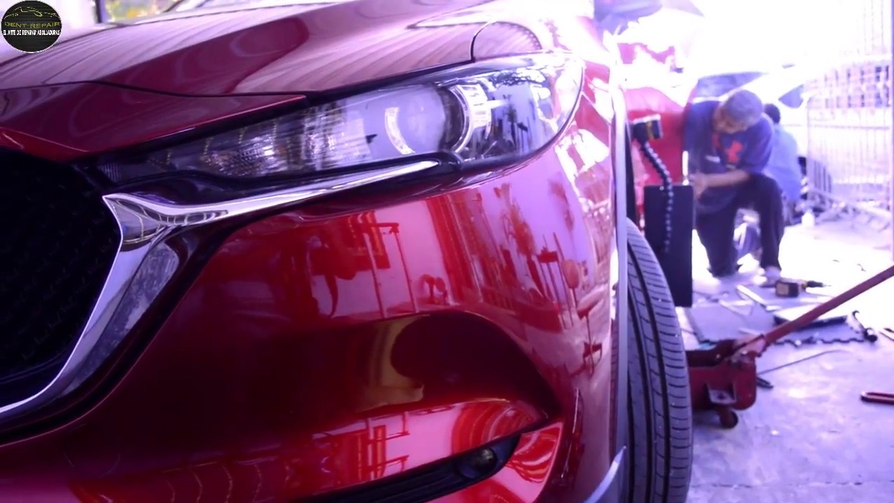 GRAN ABOLLADURA reparada con VARILLAJE I BIG DENT REPAIR I PDR MEXICO I varillaje sacabollos