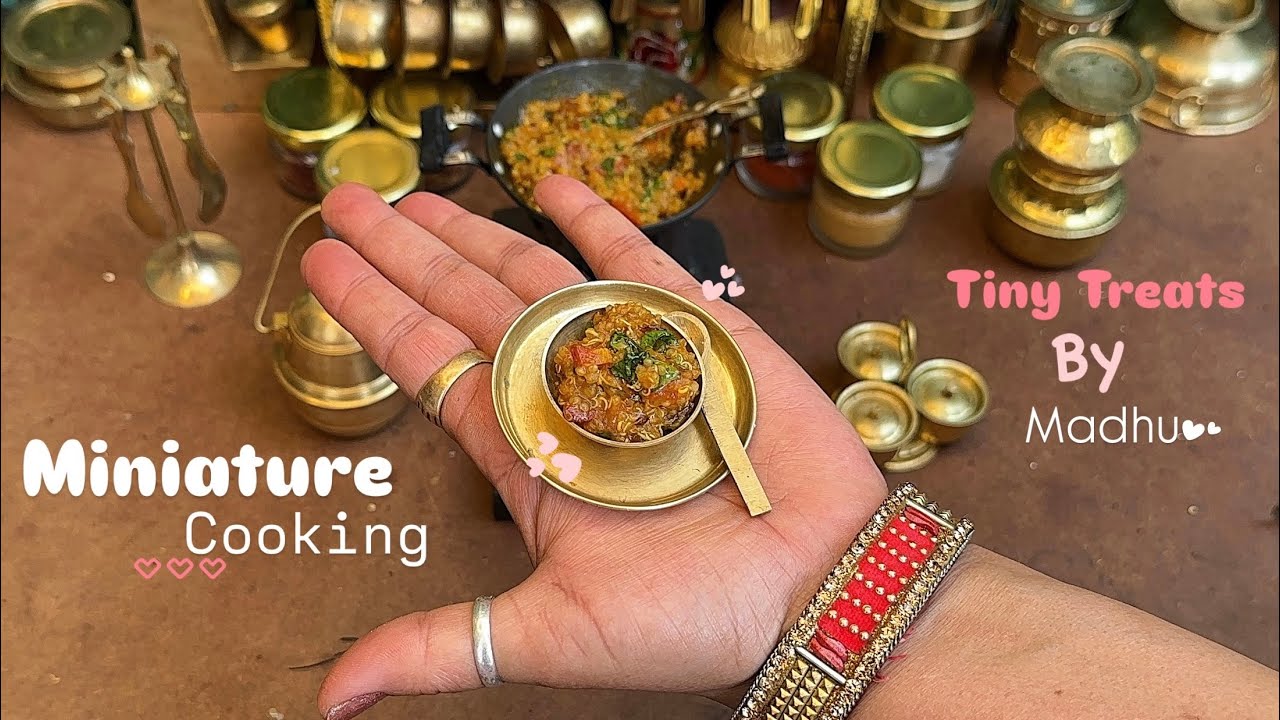 Mini Veggie Quinoa | Miniature Cooking | Tiny Treats By Madhu | Aesthetic Cooking