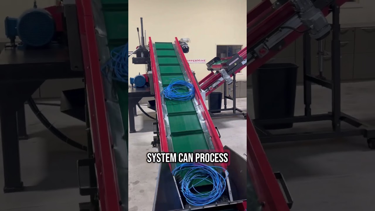 CopperMine Processing Cat 5 Comm. Cable for Copper Recovery and Resale | Efficient & Profitable