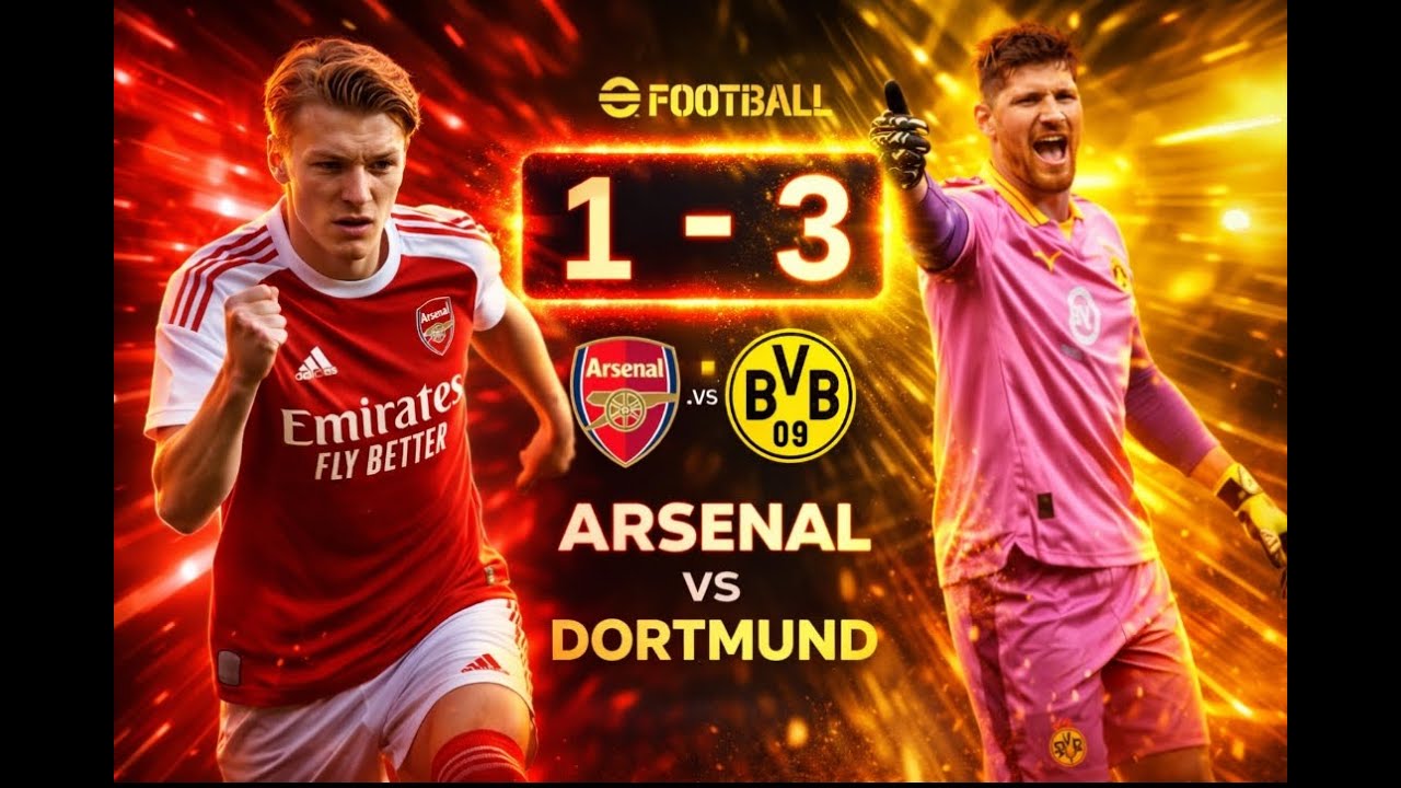 Arsenal vs Borussia Dortmund | eFootball Gameplay