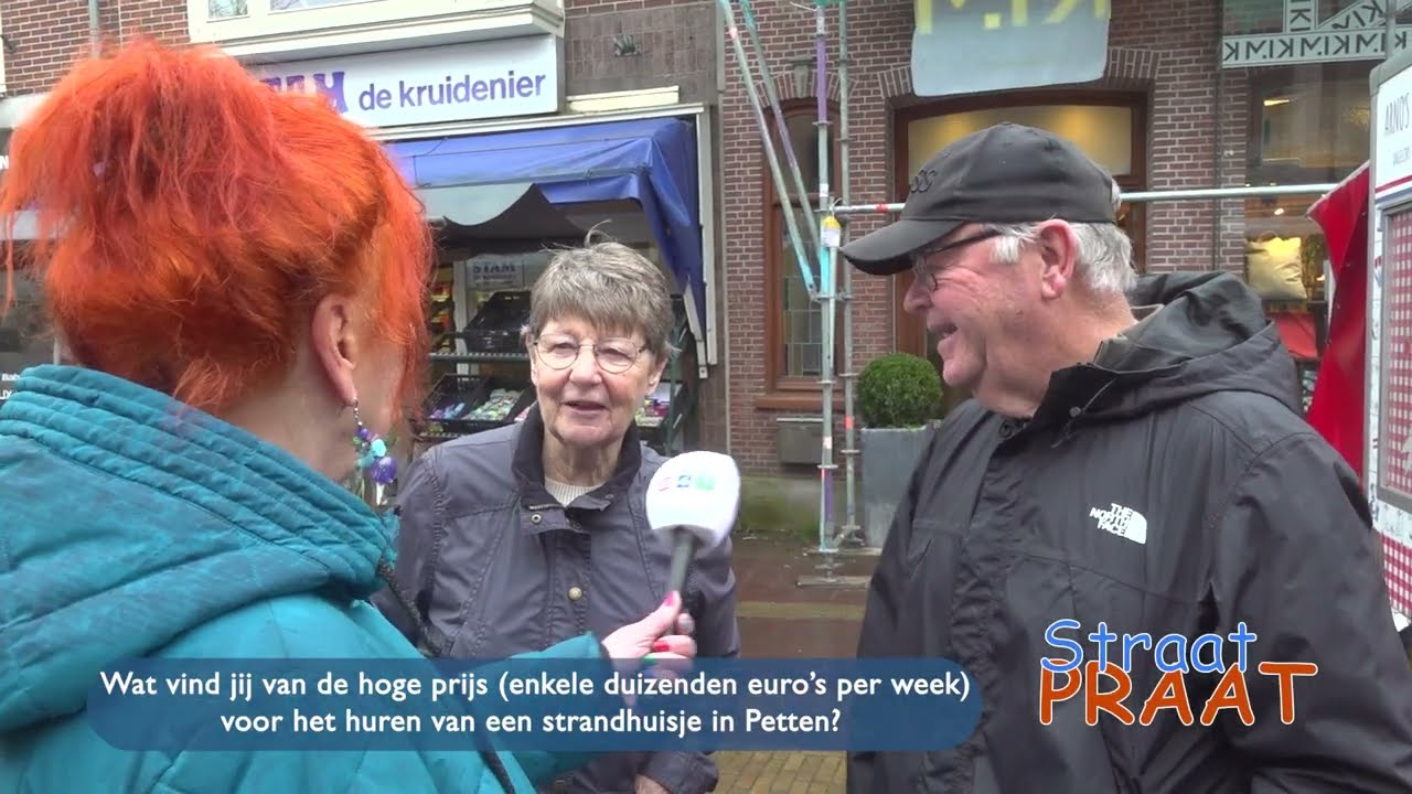 Straatpraat over de hoge huurprijzen voor de strandhuisjes in Petten