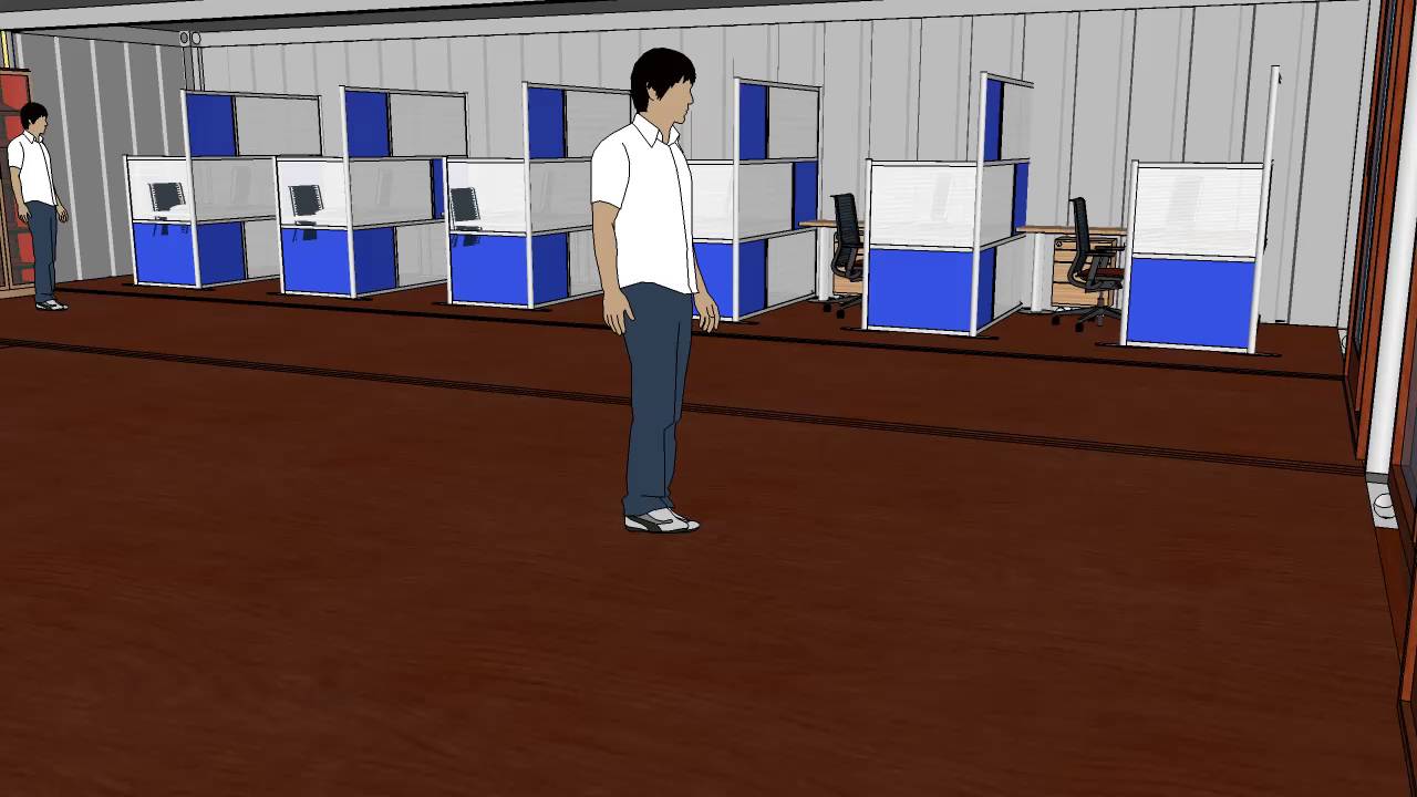 Container Modificati, ufficio vetrati sovrapposti architettura
