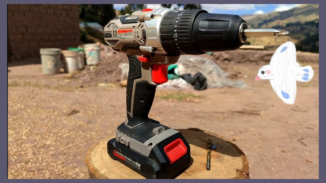 Taladro inalámbrico Crown (20v, 1.5 ah