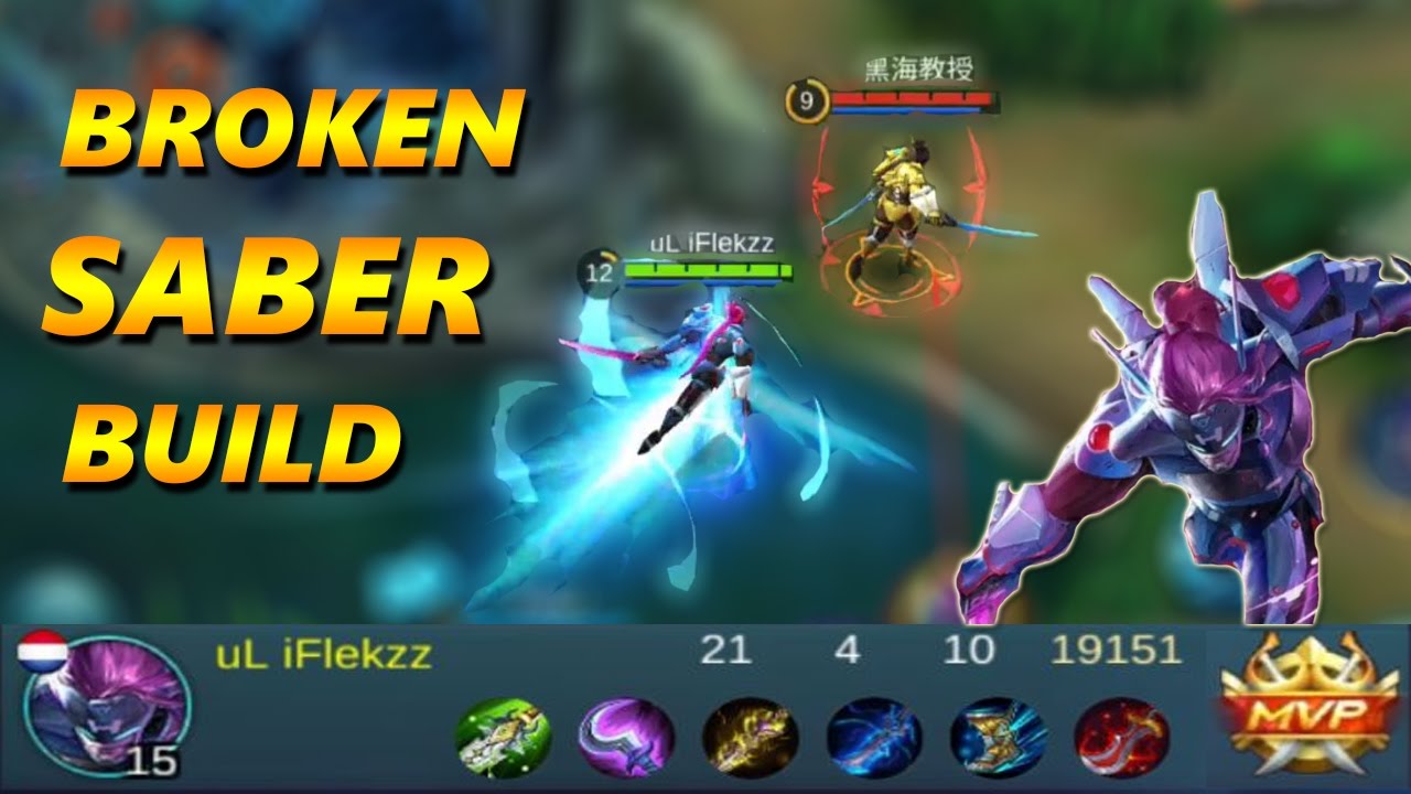 Mobile Legends: MOST OP BROKEN SABER BUILD - Saber Gameplay