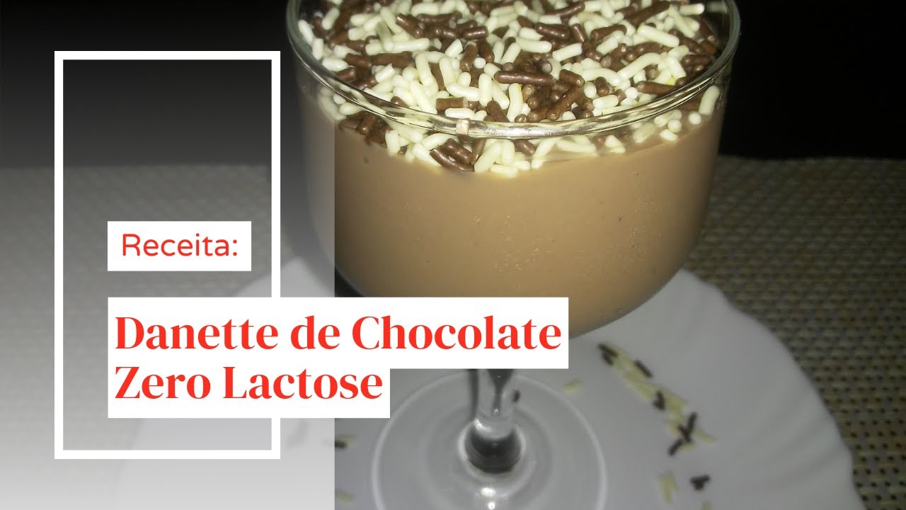 Como Fazer DANETTE DE CHOCOLATE Caseiro ZERO LACTOSE: Cremoso e Delicioso! 🍫