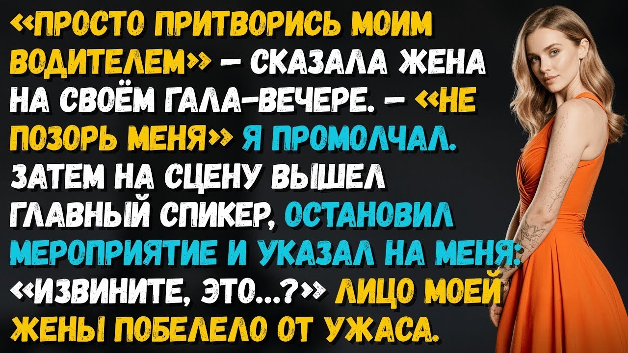 Жена велела мне притвориться её водителем, и я позволил её светской жизни рухнуть