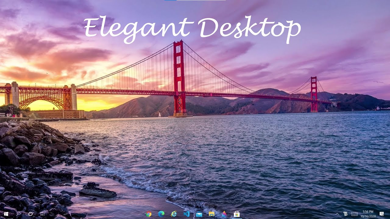 How to Make Your Windows 10 Desktop Screen Look Simple & Elegant | No downloads from the internet