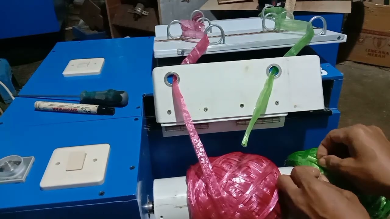 alat gulung tali rafia 1kg otomatis