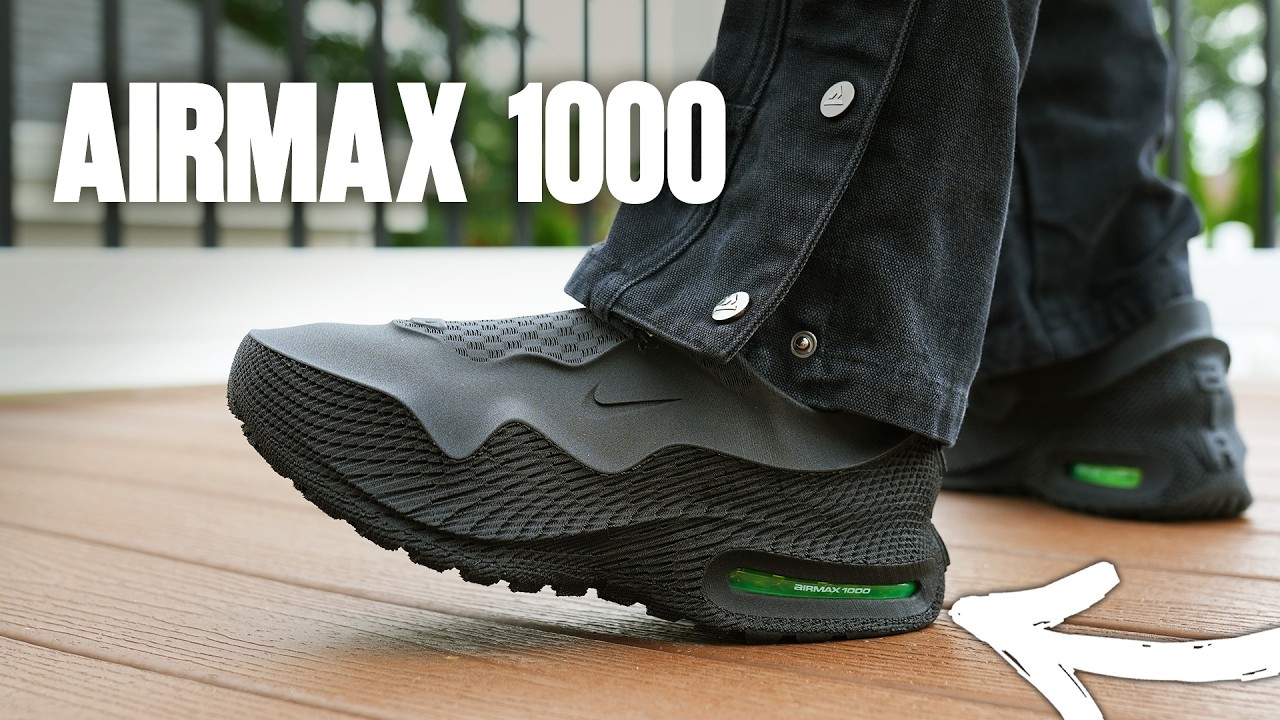 This Sneaker Is FROM THE FUTURE! Nike AIR MAX 1000 Black Volt REVIEW & On Feet