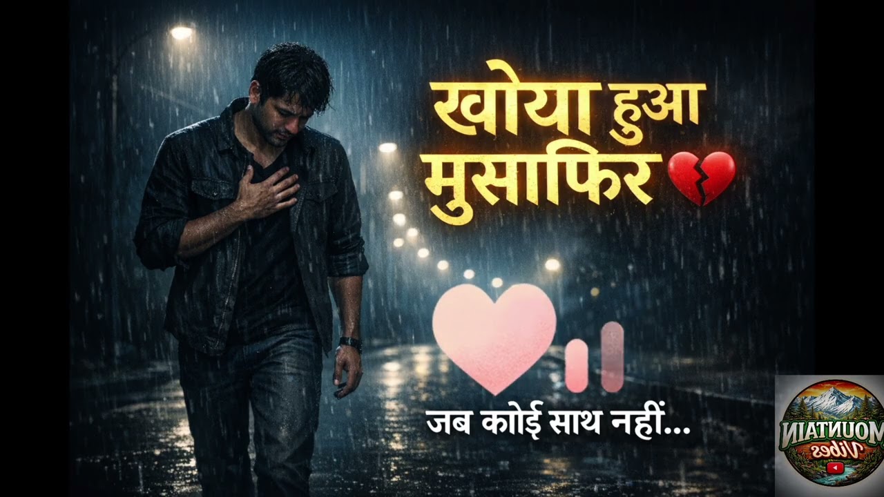 खोया हुआ मुसाफ़िर 💔 | Very Heart Touching Sad Bhajan | Emotional Broken Heart Song | Hindi Painful 