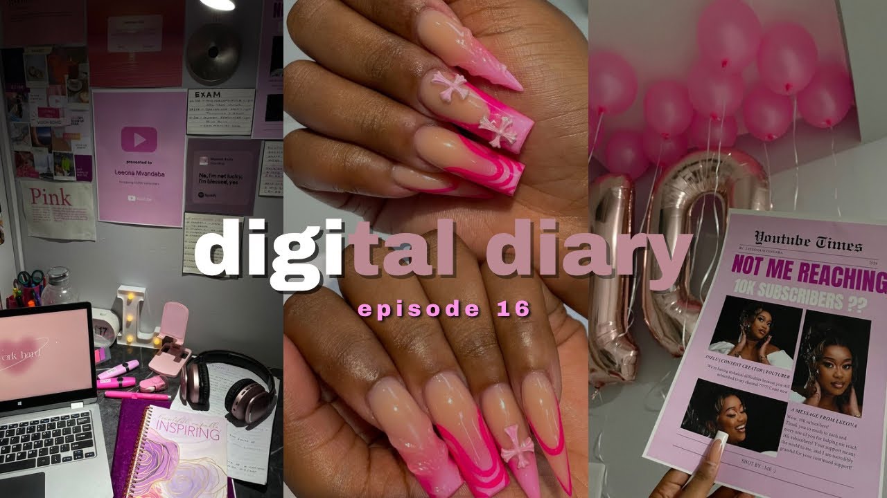 #digitaldiary : episode 16 | thank you for 10k subbies 💓, nail maintenance, exam preparations etc