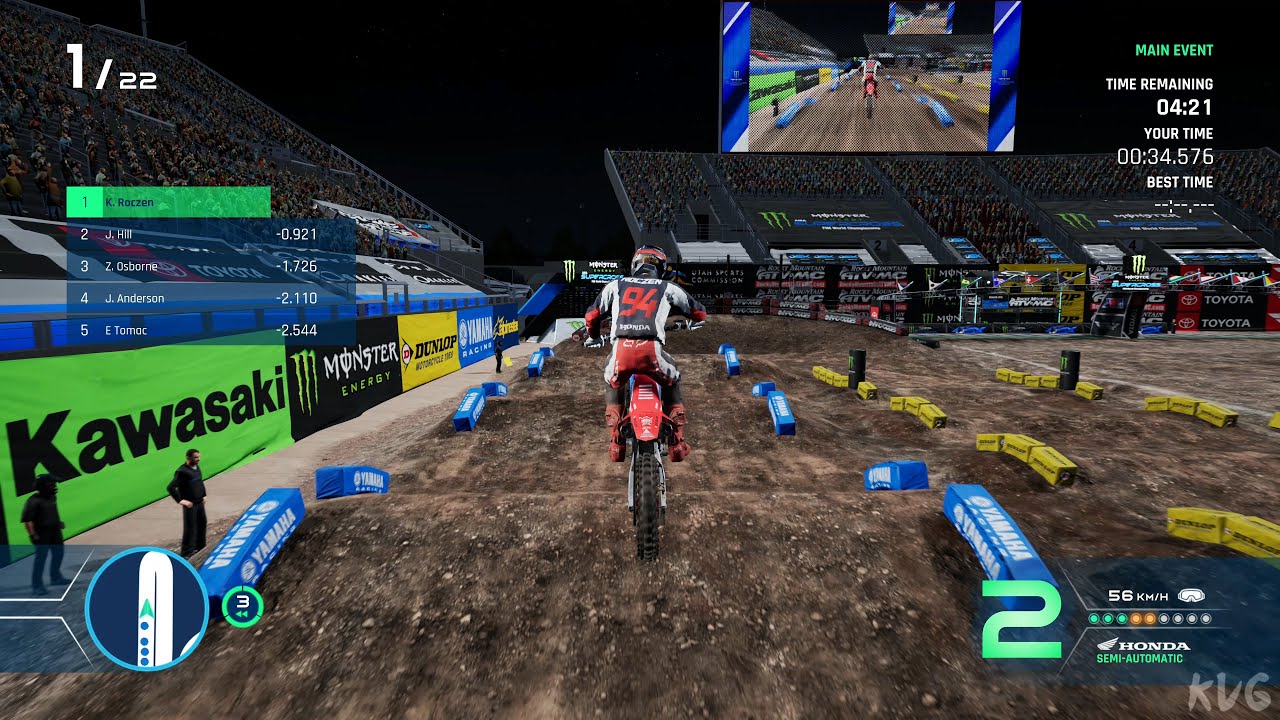 Monster Energy Supercross 4 - Salt Lake City (Rice-Eccles Stadium 3) - Gameplay (PC UHD) [4K60FPS]