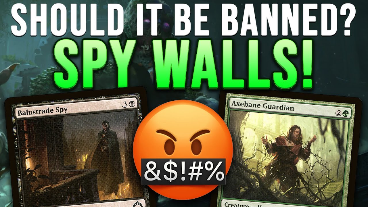 SHOULD IT BE BANNED? Pauper Spy Walls! Axebane Guardian + Balustrade Spy | Magic: The Gathering MTG