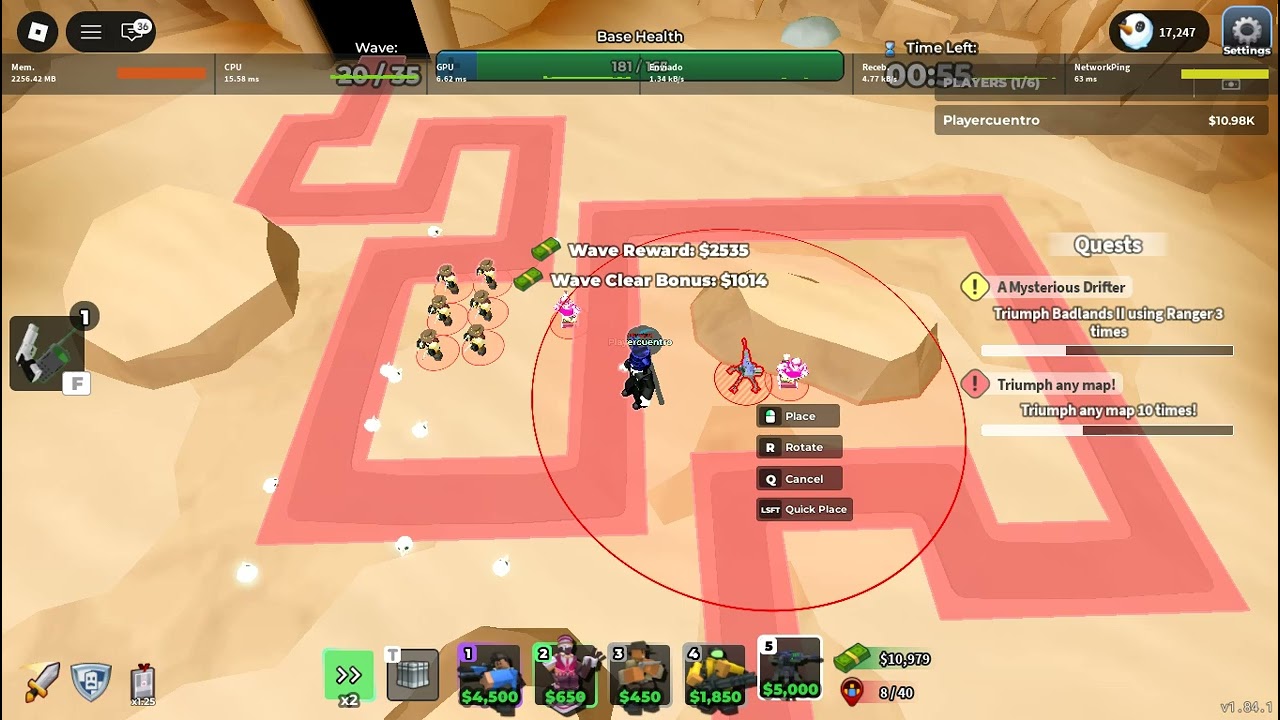 tentando fazer uma SPEEDRUN no modo molten do Tower Defense Simulator