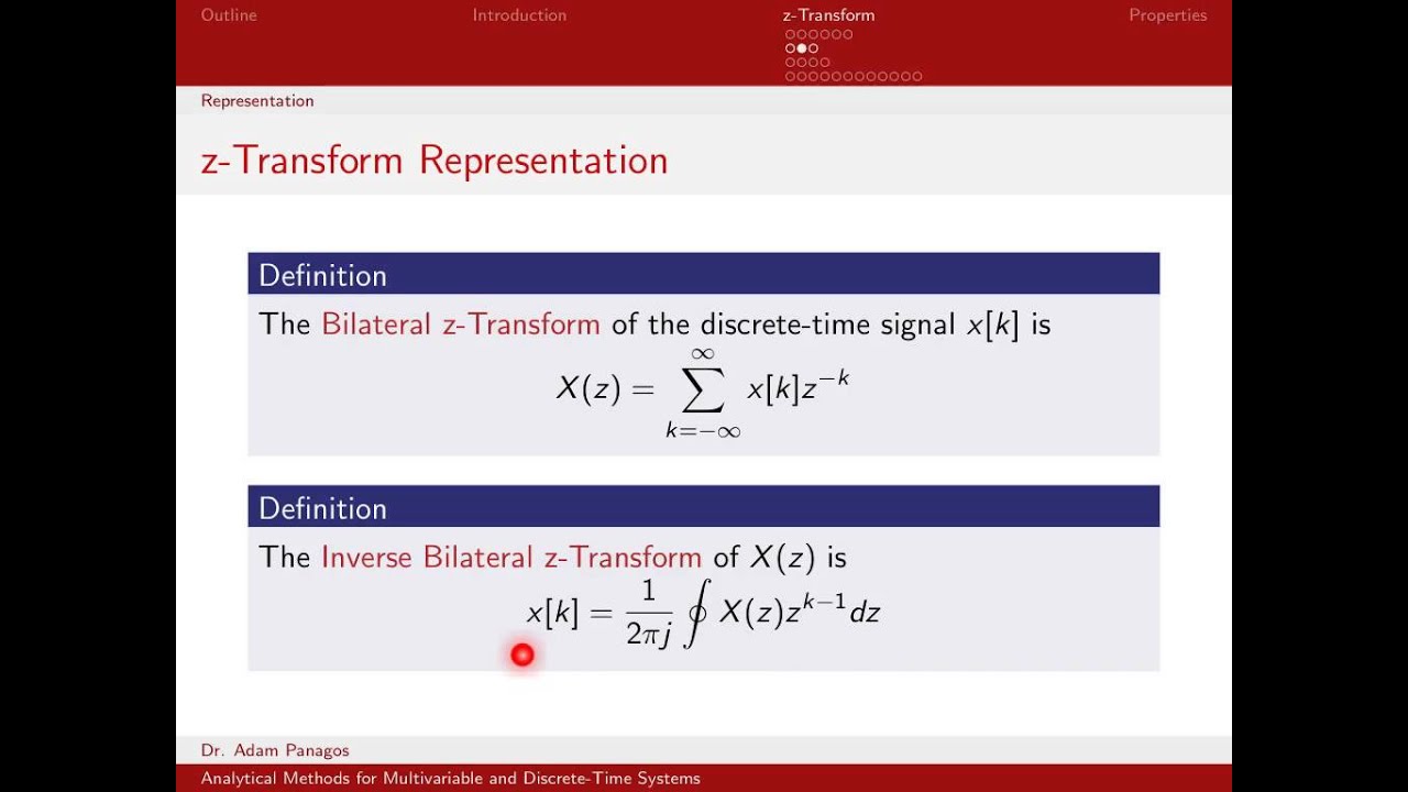 Definition of the Bilateral Z-Transform - Z-Transform Part 1
