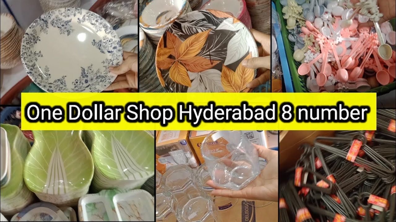 ** New **One Dollar Shop Hyderabad latifabad 8 number market whole Sale price crockery