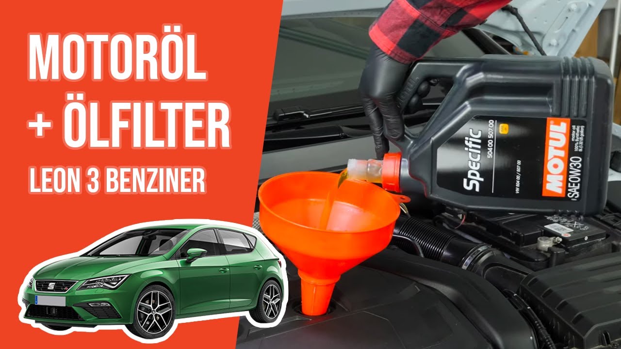 Wie Leon 3 1.5 TSI Motoröl und Ölfilter wechseln 🛢