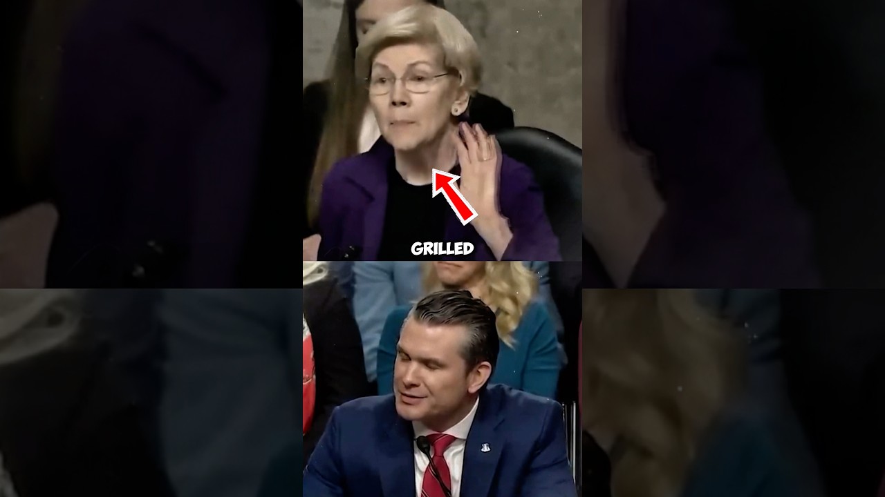 Elizabeth Warren GRILLS Pete Hegseth Over 10-Year Defense Pledge! #shorts
