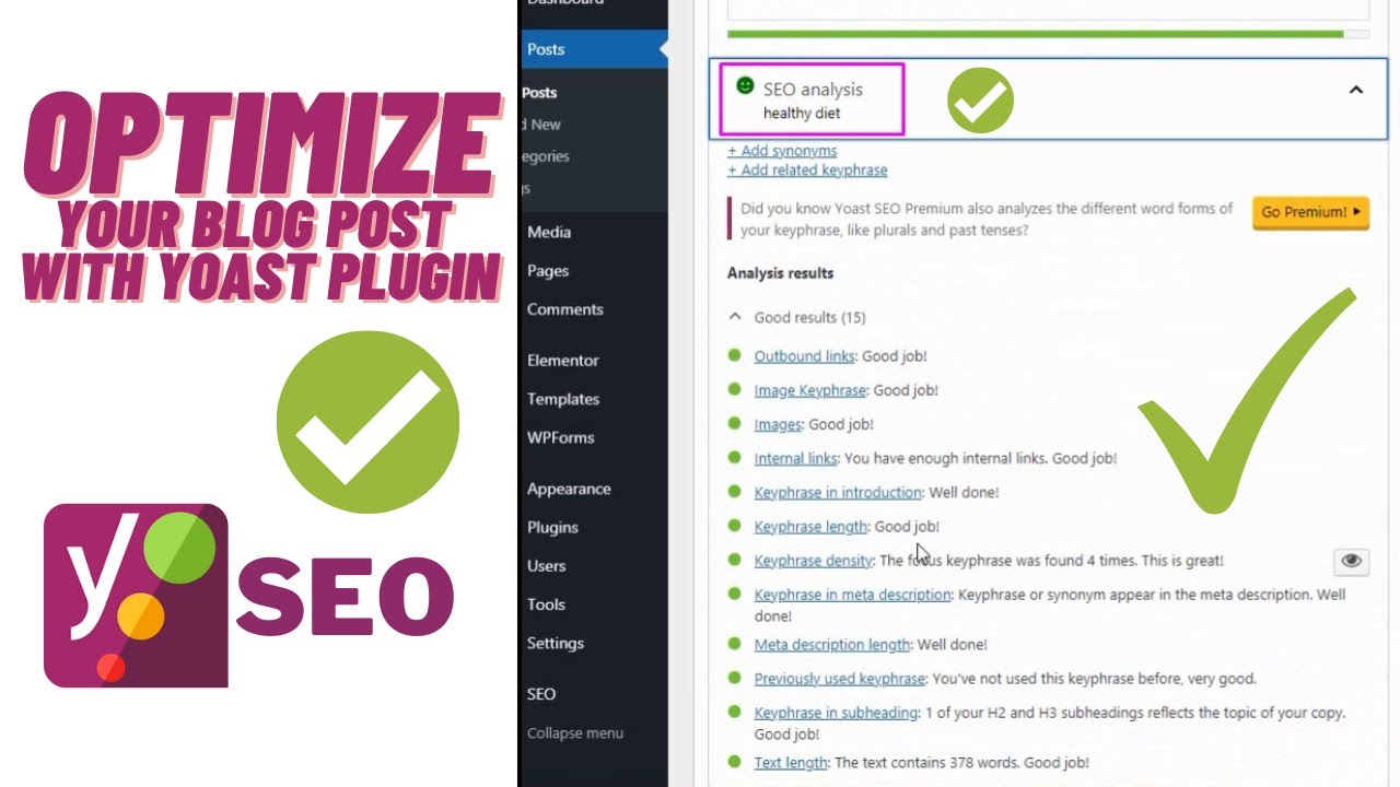 How to Optimize WordPress Blog post with yoast SEO Plugin