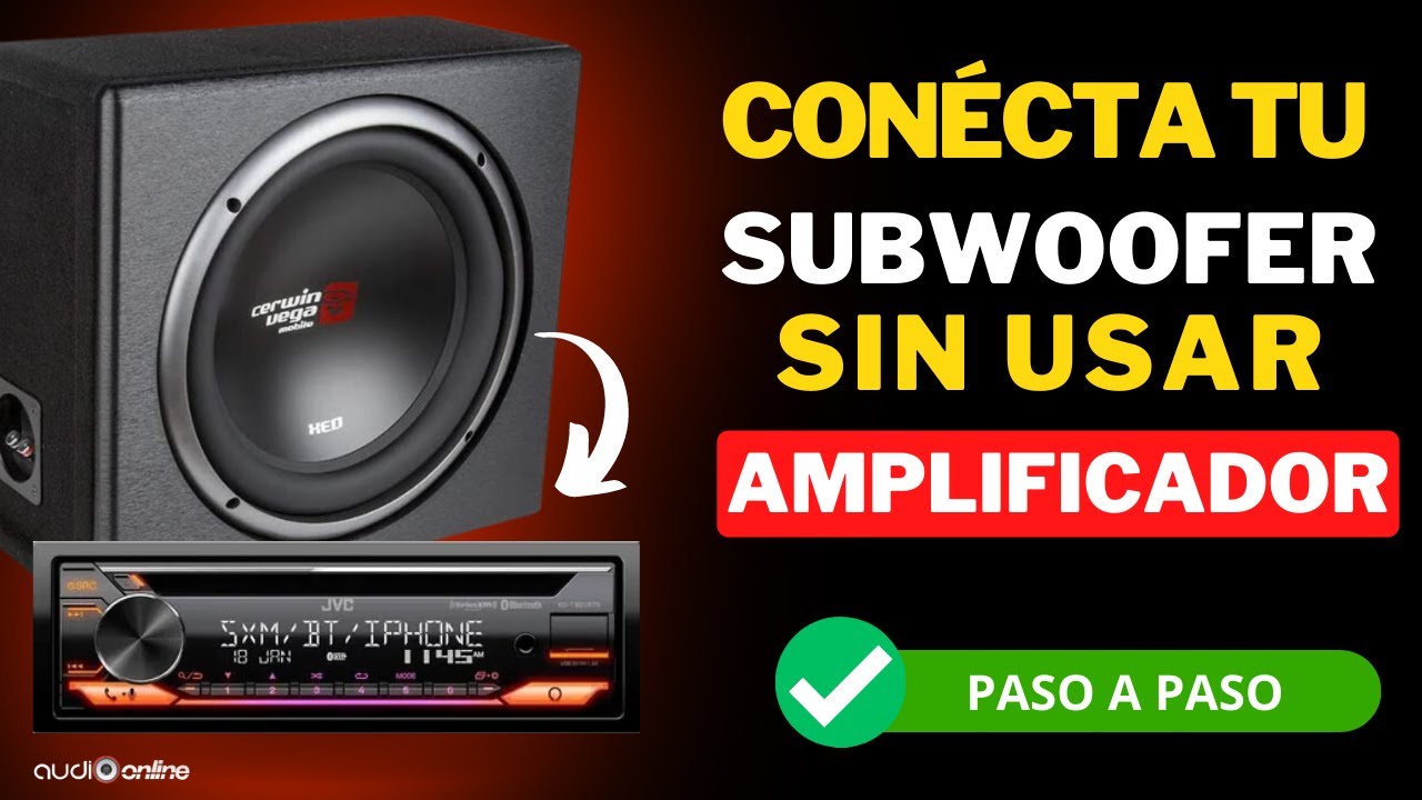 Conecta tu subwoofer al autoestéreo SIN AMPLIFICADOR | Tutorial