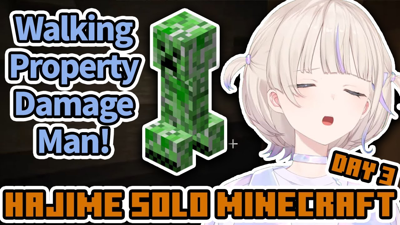 Hajime explores the Jungle Biome and finds a second village! Solo Minecraft #3 [Todoroki Hajime]