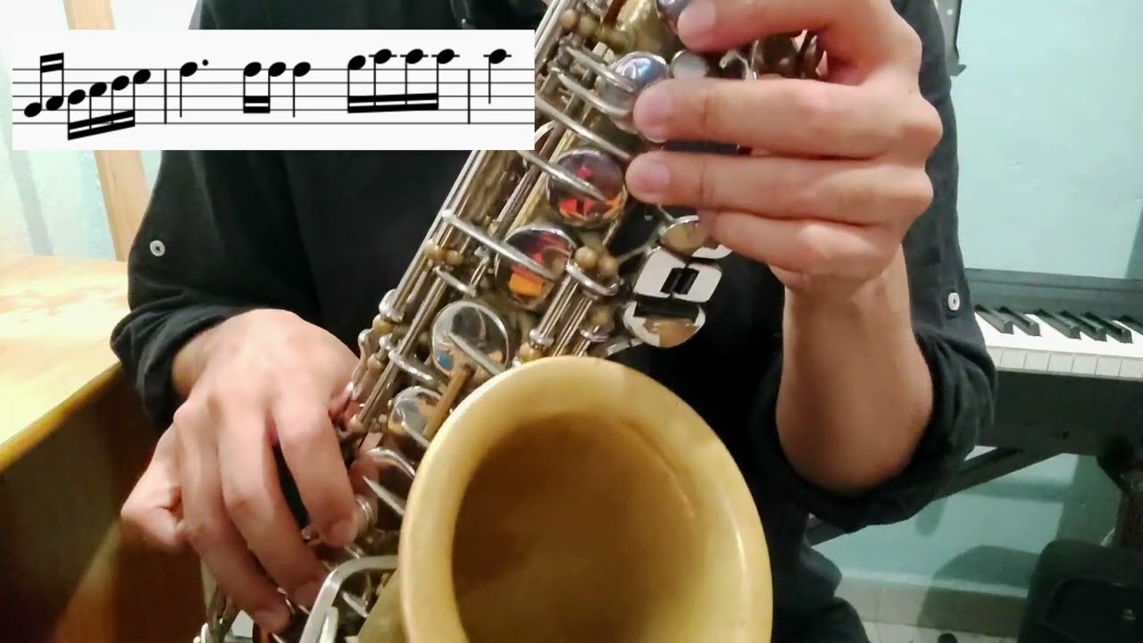 Una Vez Más - Conjunto Primavera (Tutorial de saxofón + Partitura)