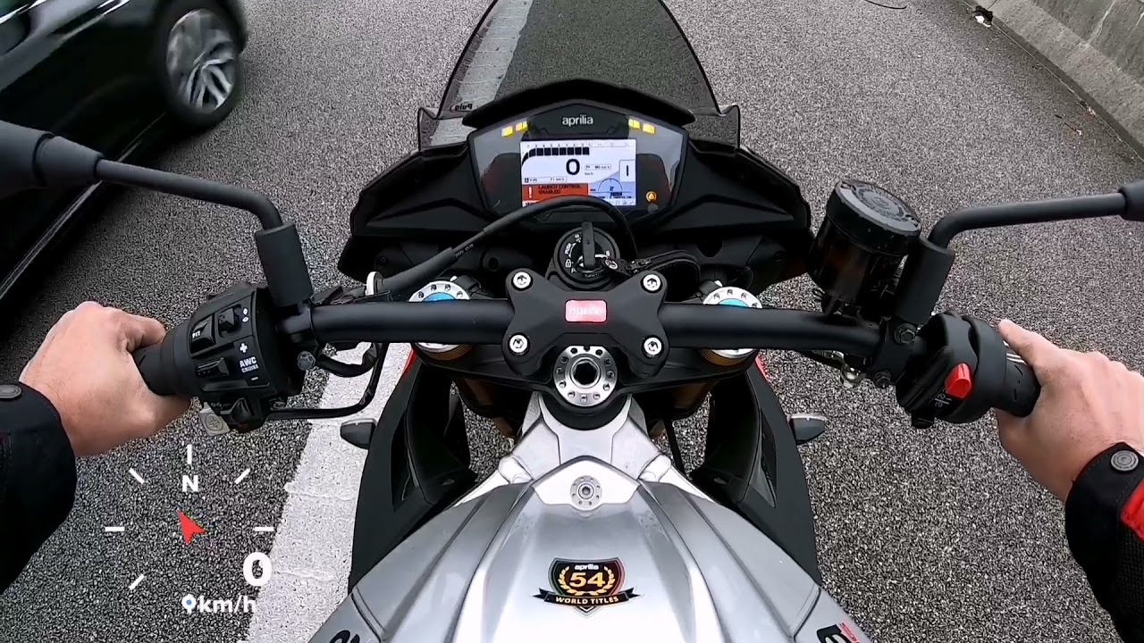 Aprilia Tuono V4 1100 factory 2018 0-Top speed @MotoTopSpeed