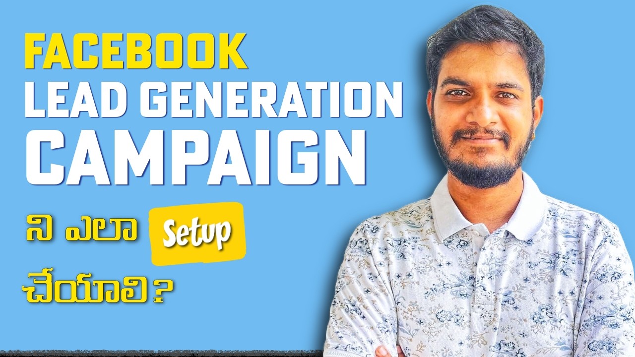 How to Setup Facebook Lead Generation Campaign in Telugu | Online SEO Training in Hyderabad