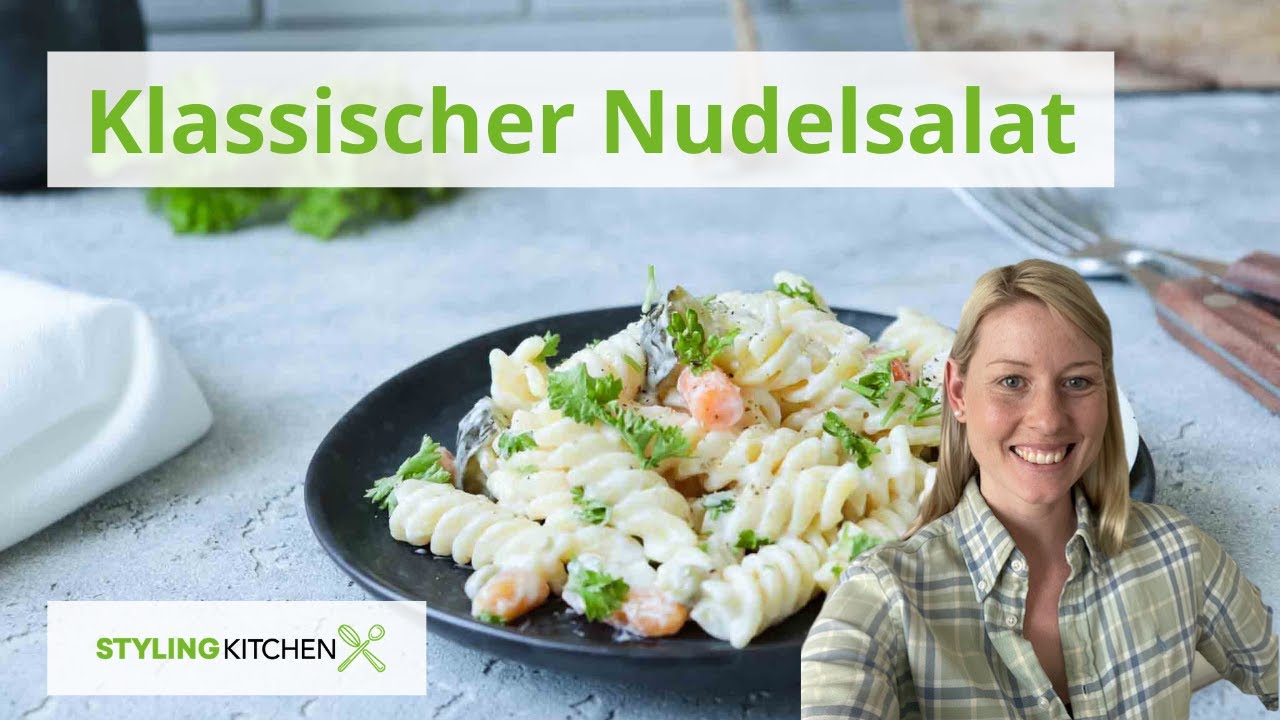 Klassischer Nudelsalat  mit Mayonnaise / Rezept / Stylingkitchen