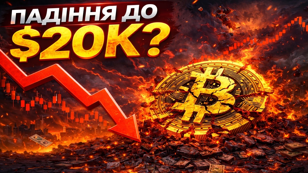 ЧИ ВПАДЕ БІТКОЇН ДО $20,000? РЕАЛЬНИЙ СЦЕНАРІЙ