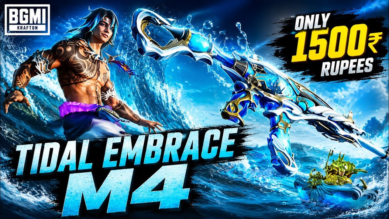 Tidal Embrace M4 Only 1500 Rupees  😍😍 Trick #bgmi #TIDALEMBRACEM416