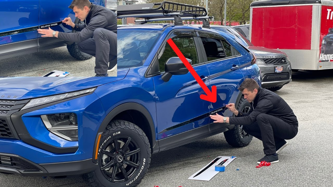 2023 Eclipse Cross - side molding installation process!
