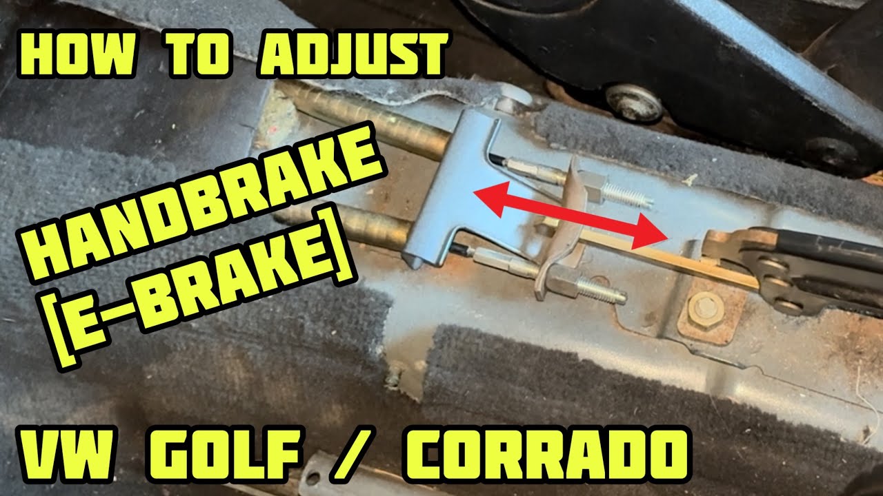 Регулировка ручного тормоза [e-brake] vw golf mk2/ mk3 / Corrado