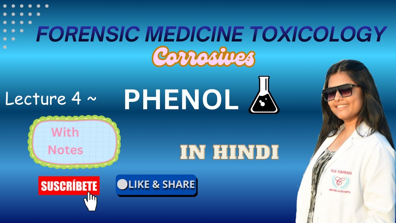 Lecture ~ 4 || PHENOL || Corrosives || Toxicology || Rajul FMT || MBBS 3rd year ||