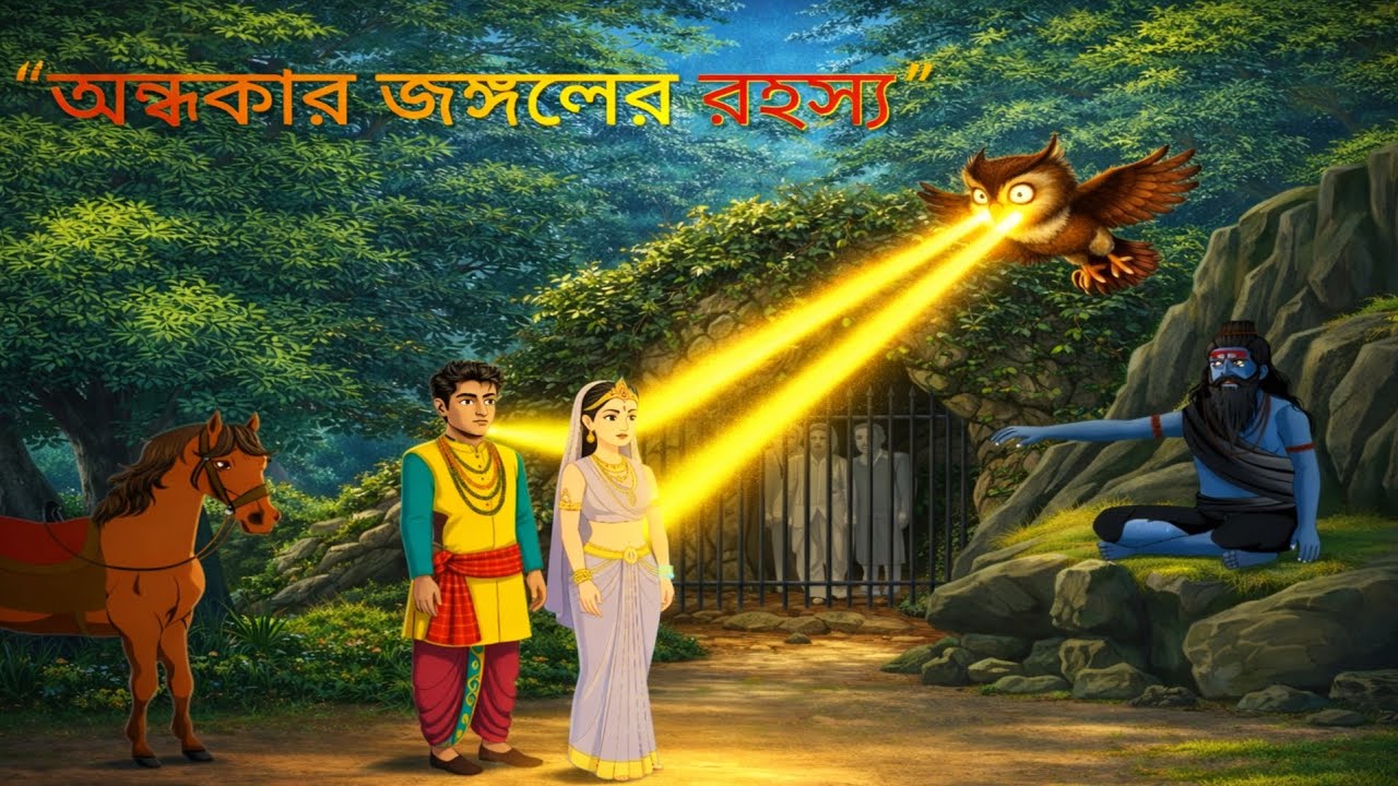 অন্ধকার জঙ্গলের রহস্য!| Notun Bangla golpo |Andhra jungle Ross | moral story | Bangla cartoon 