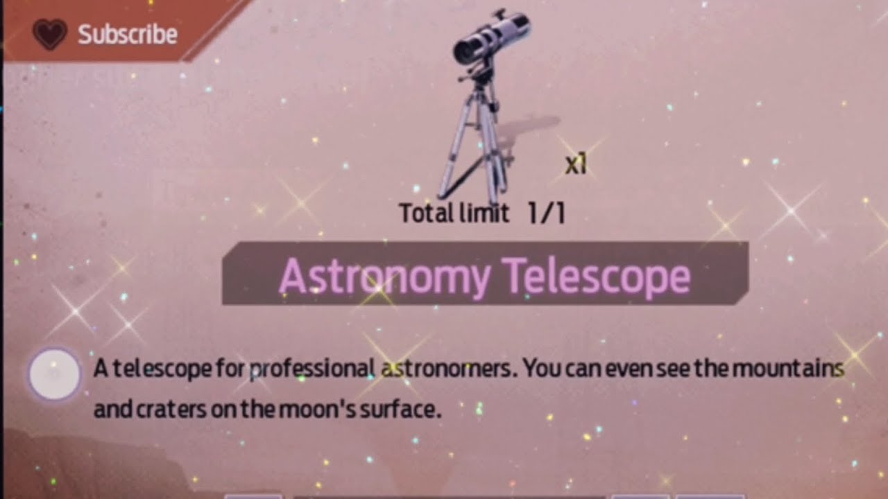 UNDAWN GARENA | SANDSTORM REWARD: ASTRONOMY TELESCOPE - must watch video before you buy!
