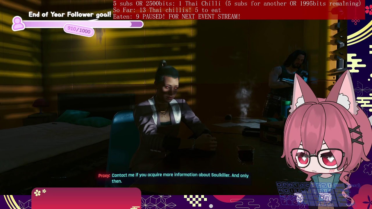 Tryna get Chromed up again in Night City with chillis !discord !lurk !sub