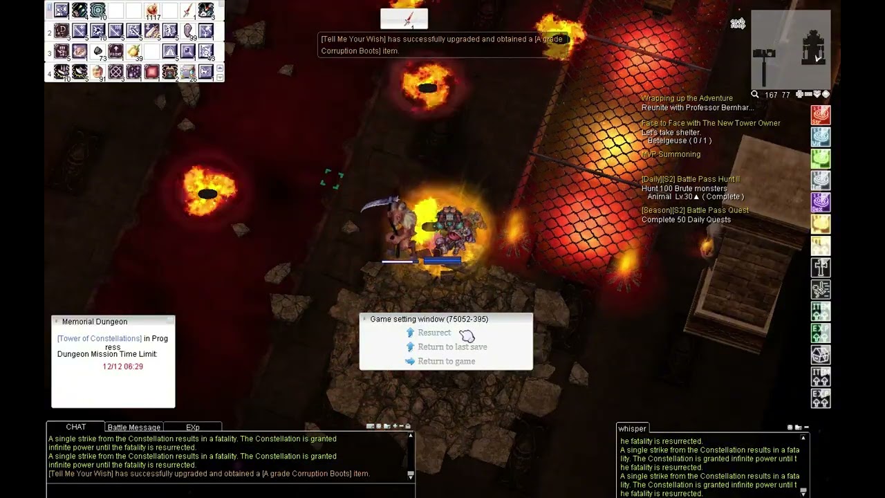[iRO Chaos] Constellation Tower - Betelgeuse - First Clear (Solo) - Meister