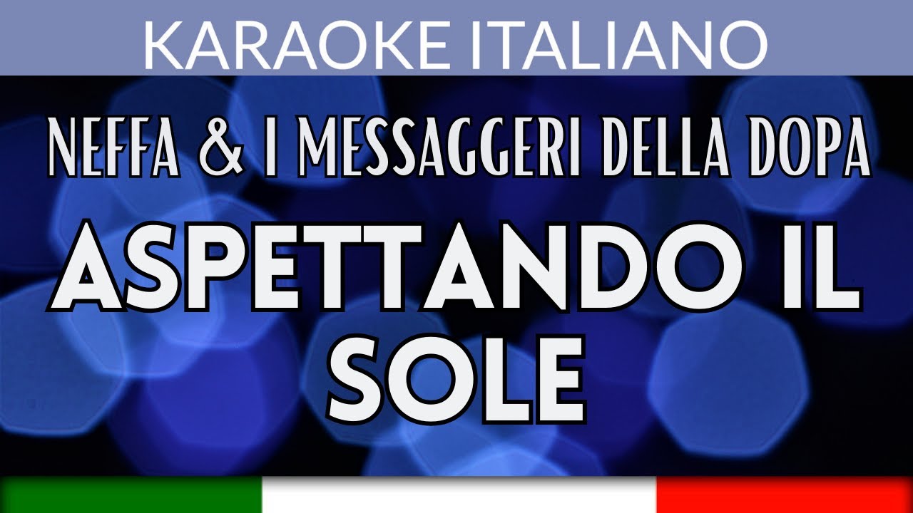 Neffa & i messaggeri della Dopa - Aspettando il sole - Karaoke Strumentale Italiano 🎤