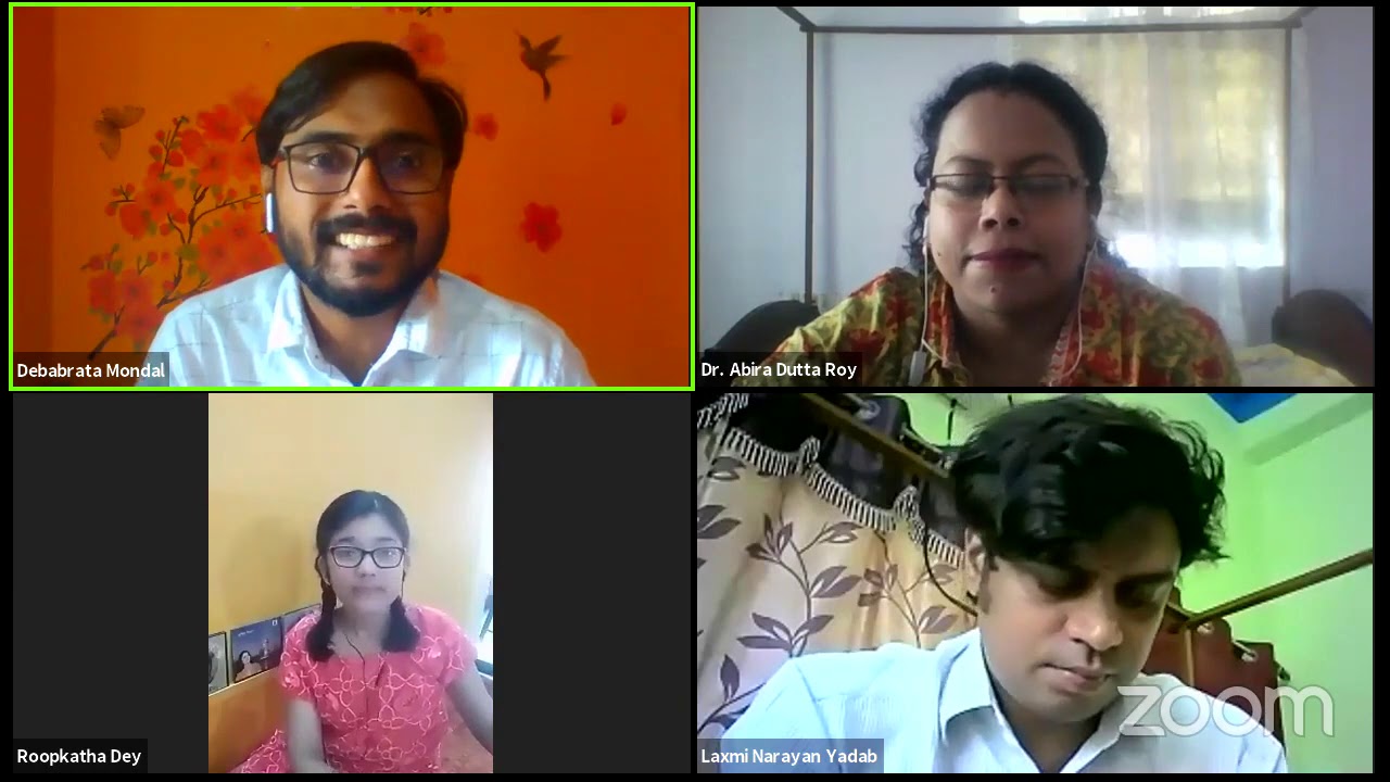 Resource Person in a Webinar  at Jamini Roy college
